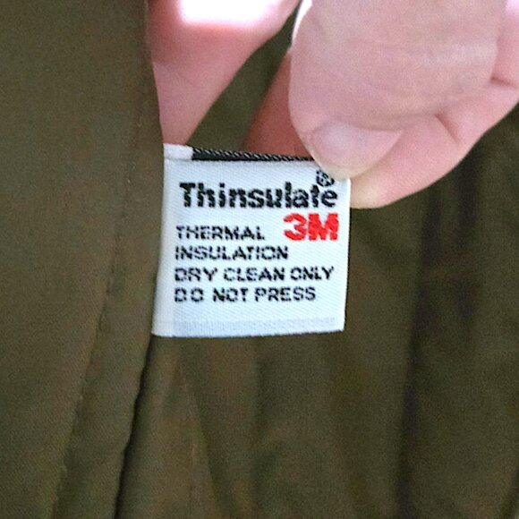 London Fog Men’s Coat 44R – Gray Poly/Cotton Shell, 3M Thinsulate Zip Liner - Picture 6 of 7